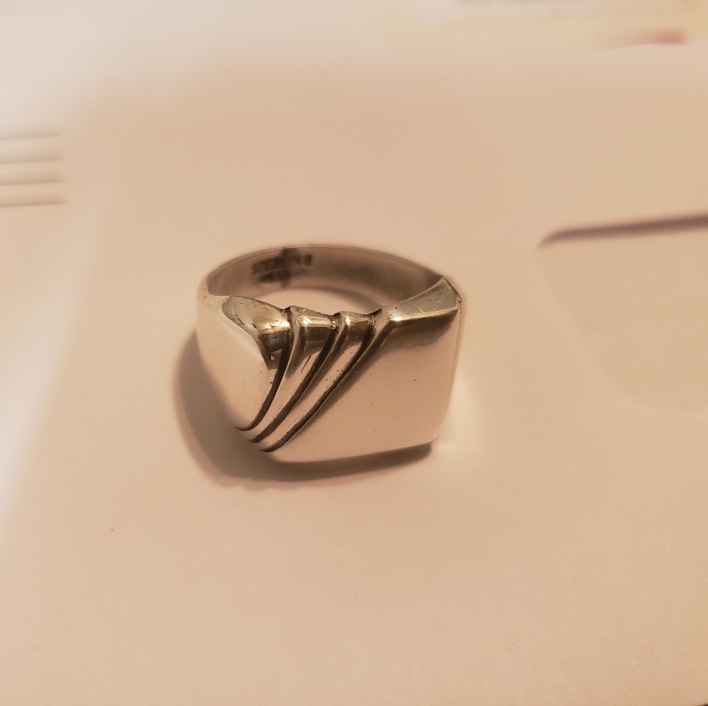 vintage sterling silver ring size 10.75